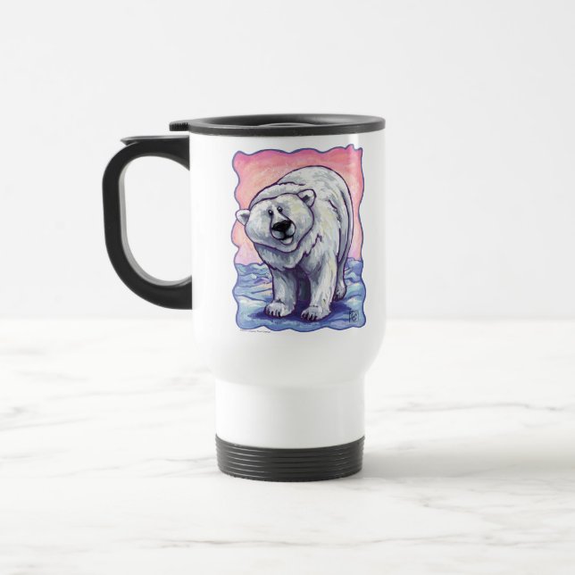 Caneca Térmica Presentes e acessórios do urso Polar (Esquerda)