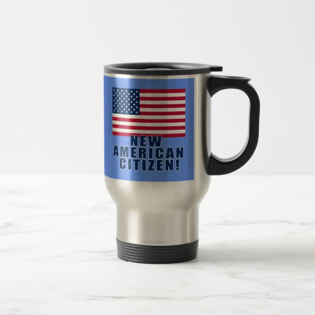 Caneca Térmica Presentes e camiseta americanos novos do cidadão (Direita)