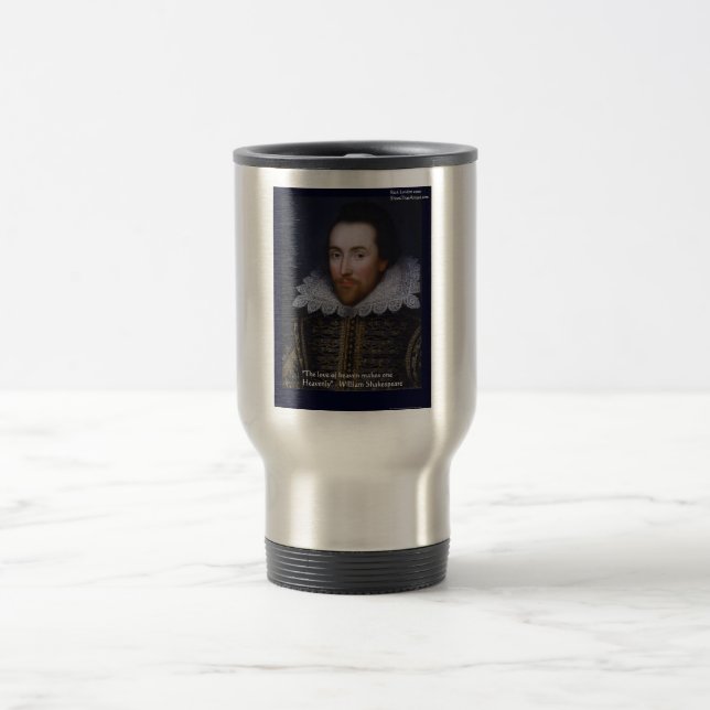 Caneca Térmica Presentes e Cartões com Citação de Shakespeare "Am (Centro)