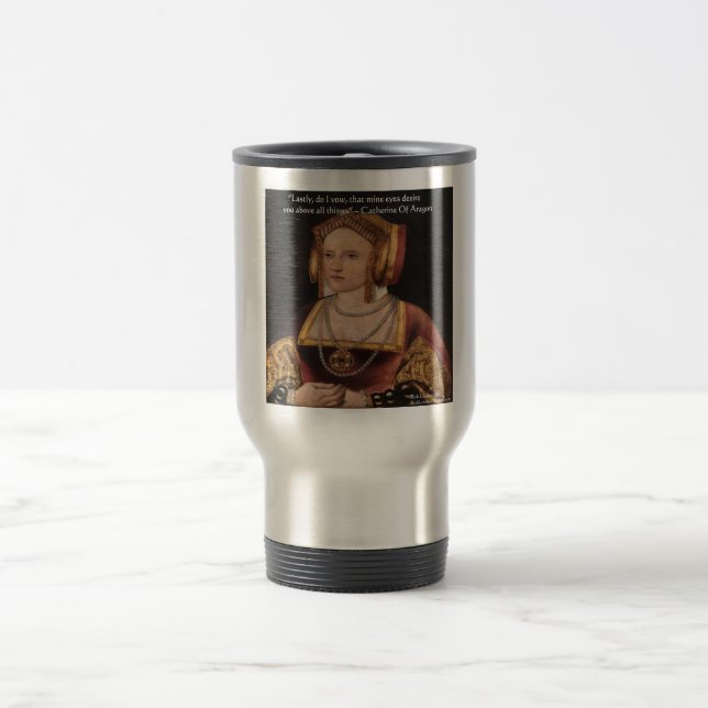 Caneca Térmica Presentes e Cartões com Citações de Catarina de Ar (Centro)