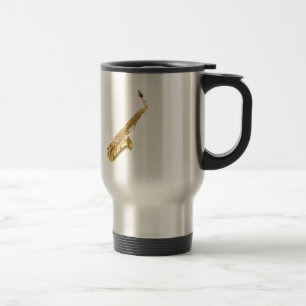 Caneca Térmica Presentes e produtos do design do "saxofone"