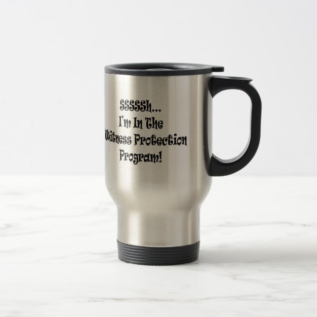 Caneca Térmica Presentes engraçados dos t-shirt da proteção da (Direita)
