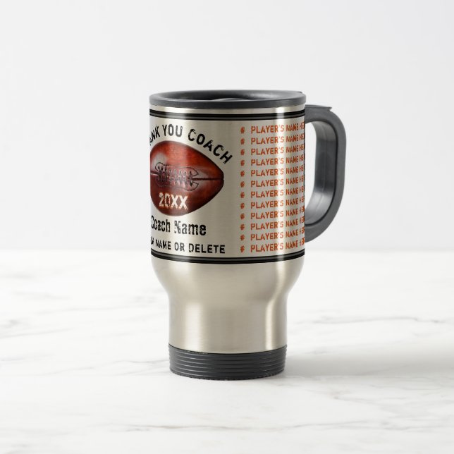 Caneca Térmica Presentes Personalizados de Futebol Americano Lara (Frente Esquerda)