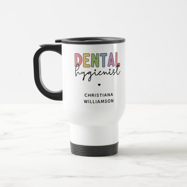 Caneca Térmica Presentes RDH de Higienista Dental de Nome Persona (Esquerda)