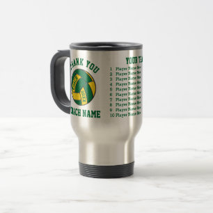 Caneca Térmica Presentes verdes e Dourados do treinador do