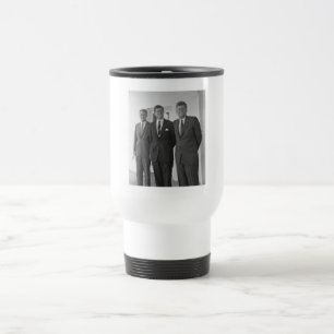 Caneca Térmica Presidente Americano John Kennedy & Irmãos, Camelo