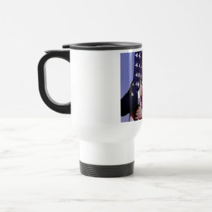 Caneca Térmica Presidente Trump Abraça a Bandeira da América