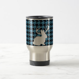 Caneca Térmica Preto azul Houndstooth de Jackalope