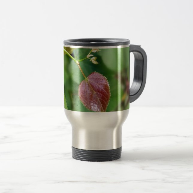 Caneca Térmica primavera de folha nova (Frente Esquerda)