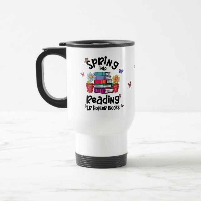 Caneca Térmica Primavera em Leitura TR Livros Kohler (Esquerda)