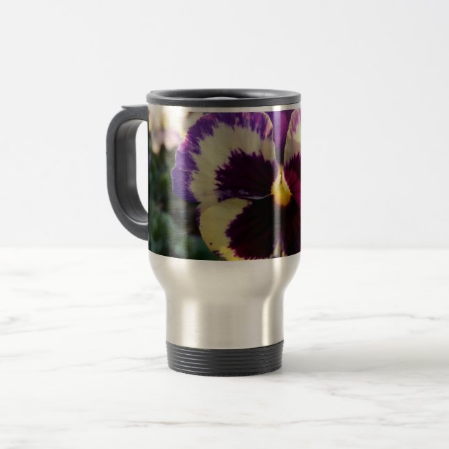 Caneca Térmica primavera Pansy colorido (Frente Esquerda)