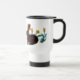 Caneca Térmica Primavera Rabbit Daffodil Art