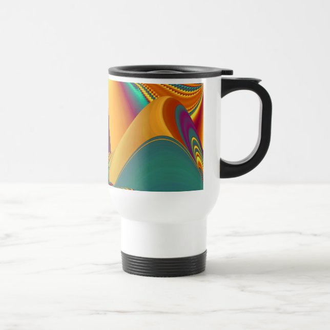Caneca Térmica Primavera Verão Outono Flores Magia (Direita)