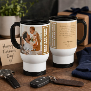 Caneca Térmica Primeiro Dia dos Pais Acertou em Cheio Lembrança P