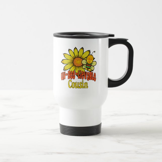 Caneca Térmica Primo inacreditável Girassóis e Abelhas (Direita)