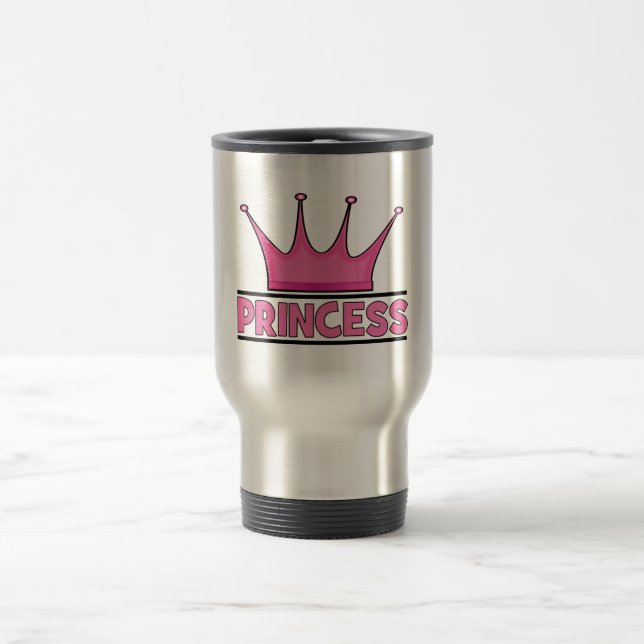 Caneca Térmica Princesa rosa personalizada (Centro)