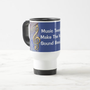 Caneca Térmica Professor de Música Obrigado Escola de Sujeira Azu