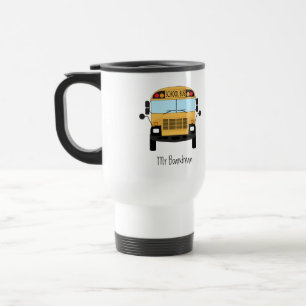 Caneca Térmica Professor de sala de aula e motorista de ônibus es