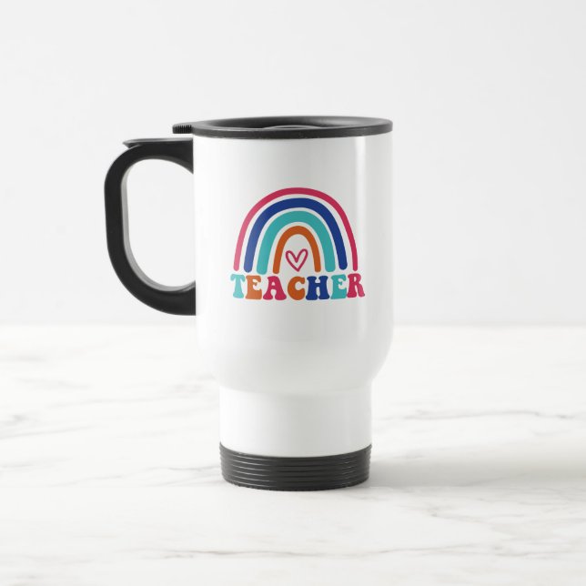 Caneca Térmica Professor Rainbow Wordart (Esquerda)