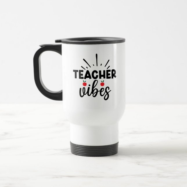 Caneca Térmica Professor Vibes Wordart (Esquerda)