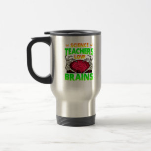 Caneca Térmica Professores Cérebros Esqueleto Halloween do Coraçã