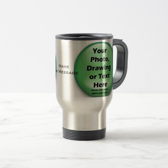 Caneca Térmica Projete seus próprios (Frente Esquerda)