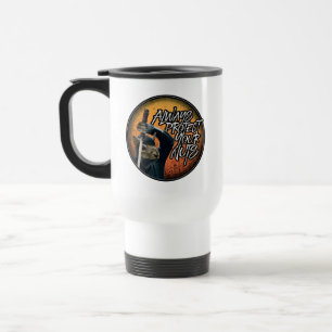 Caneca Térmica Proteja sempre seus Loucos - esquilo ninja engraça