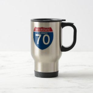 Caneca Térmica Protetor da estrada nacional de Colorado CO I-70 -