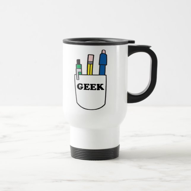 Caneca Térmica Protetor de bolso de GEEK engraçado (Direita)