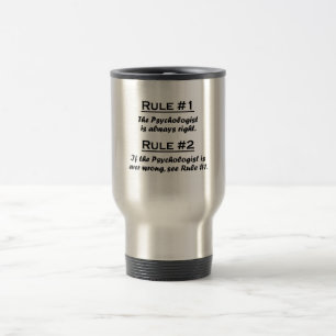 Caneca Térmica Psicólogo da regra
