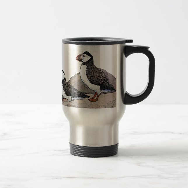 Caneca Térmica Puffins Atlântico (Direita)