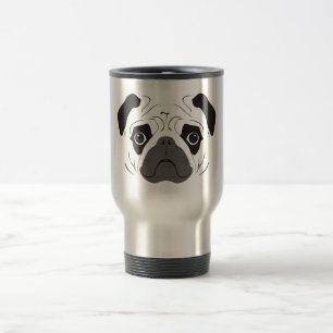 Caneca Térmica Pug Face Silhout