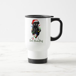 Caneca Térmica Pug preto de Bah HumPug