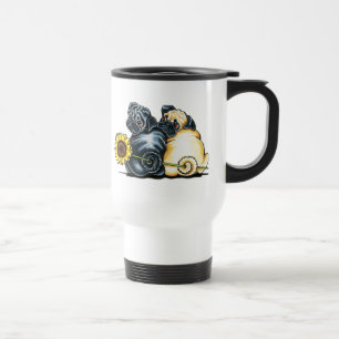 Caneca Térmica Pugs ensolarados