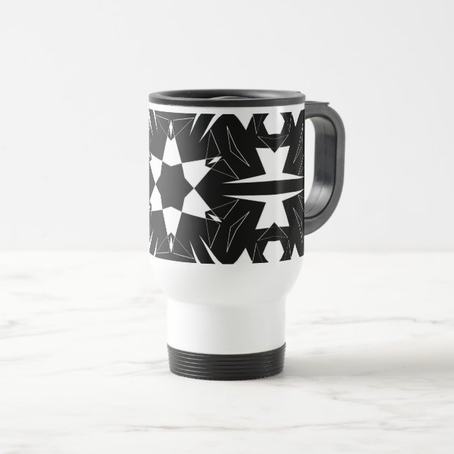 Caneca Térmica Pulso Monocromático (Frente Esquerda)