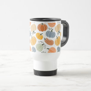 Caneca Térmica Pumpkin Gourd Padrão Colorido