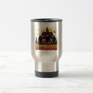 Caneca Térmica Pumpkin Scary House, Halloween