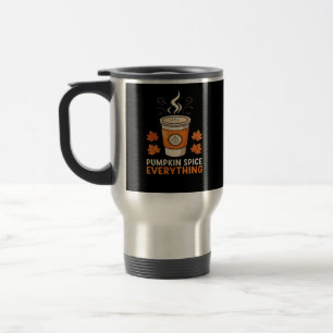 Caneca Térmica Pumpkin Spice Tudo Cai Café Lover Gráfico