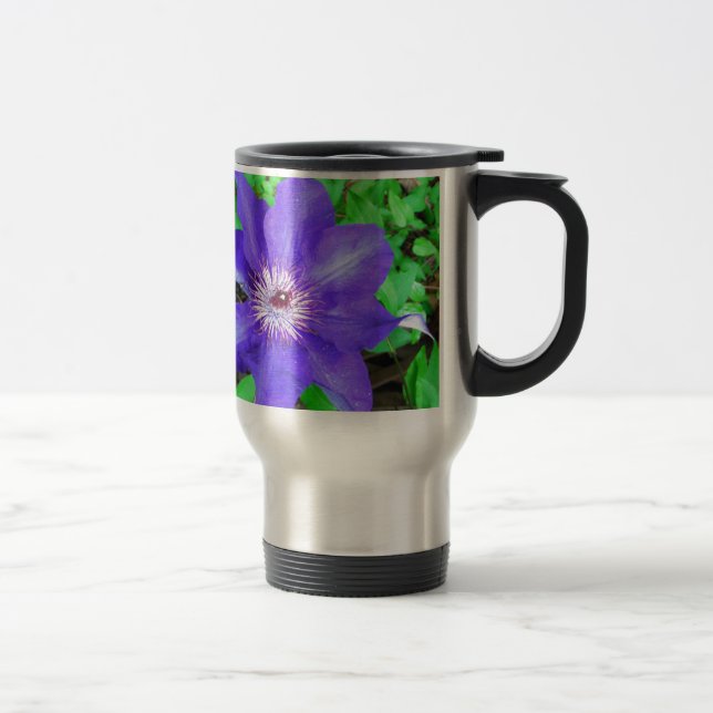 Caneca Térmica Purple Clematis Flower (Direita)