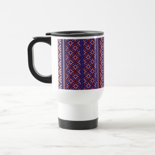 Caneca Térmica Purple Mosiac Travel Mug (Esquerda)