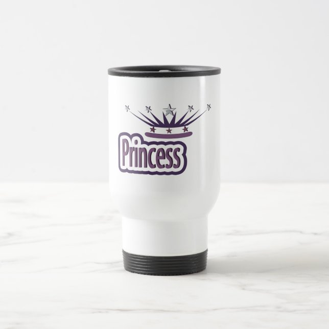 Caneca Térmica Purple Princess Crown (Centro)