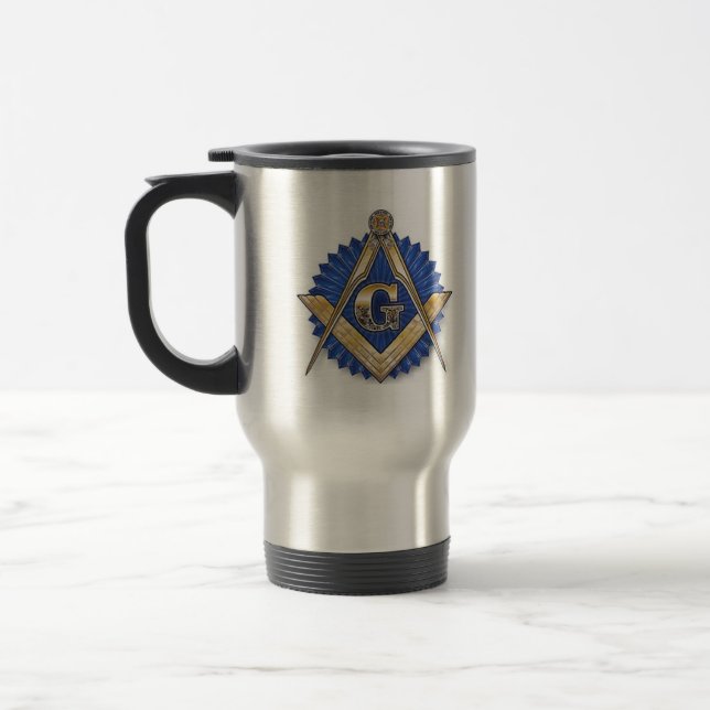 Caneca Térmica Quadrado e compasso (Esquerda)
