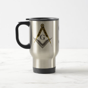 Caneca Térmica Quadrado e compasso com todo o olho de vista