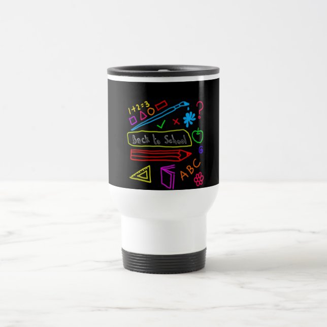 Caneca Térmica Quadro Negro De Volta À Escola (Centro)
