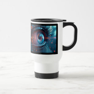 Caneca Térmica Quantum Olho esquerdo viagem caneta viagem ao trab