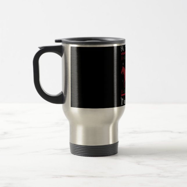 Caneca Térmica Que Diversão É Cavalgar No Natal (Esquerda)