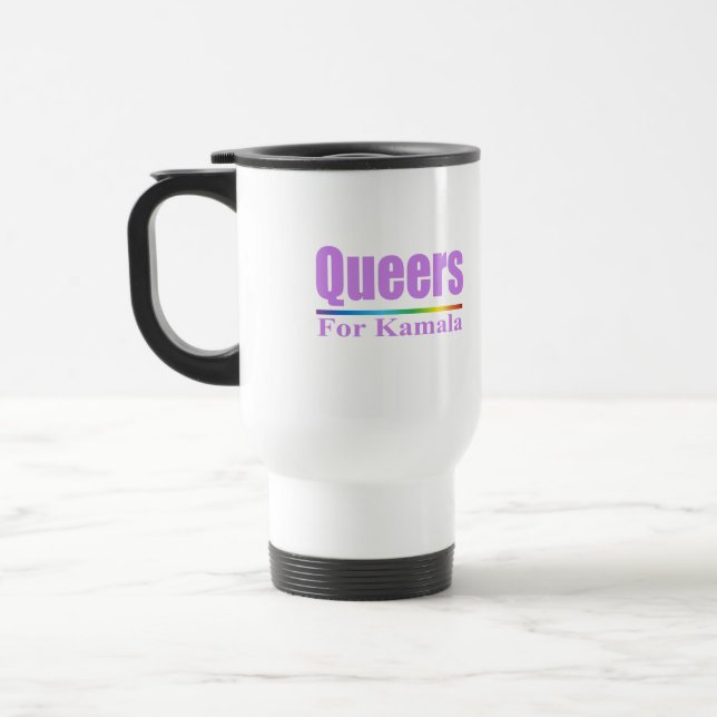 Caneca Térmica Queers for Kamala / Kamala Harris (Esquerda)