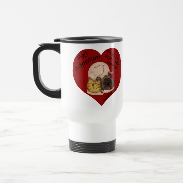 Caneca Térmica Quente, Felpudo Sentindo! Coração (Esquerda)