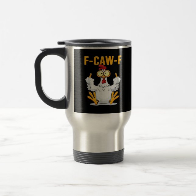Caneca Térmica Quote Rooster Meme Classic (Esquerda)