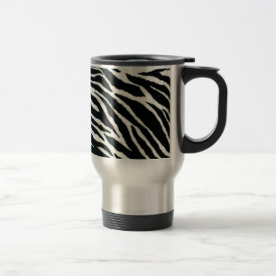 Caneca Térmica RAB Rockabilly Zebra Imprime Preto e Branco